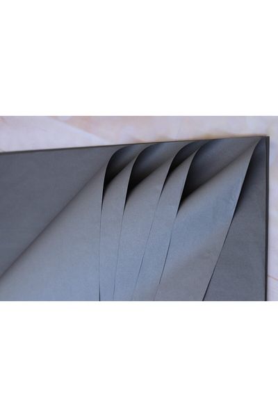 demontecraft Silver Imported Pelur Paper 50x70 Cm 10 Pieces