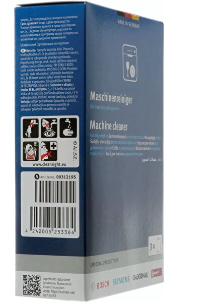 Bosch Bulaşık Makinası Temizleyici Toz