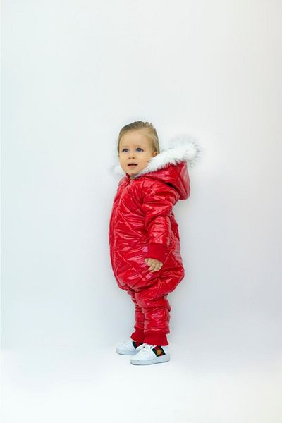 bohemiankids baby wear Astranot Moon Snow Jumpsuit Red
