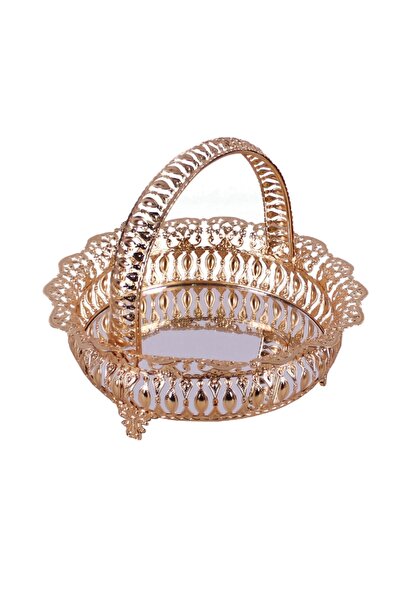 KAZIM ALIÇ Sepet Şekerlik 25 cm Gold