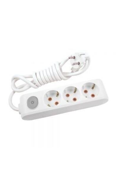 VİKO Multi-let Kablolu Grup Priz 3'' Lü 5 Metre Anahtarlı