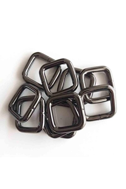 angel çanta aksesuar 10 قطع حلقة مربعة 2 سم مدخنة