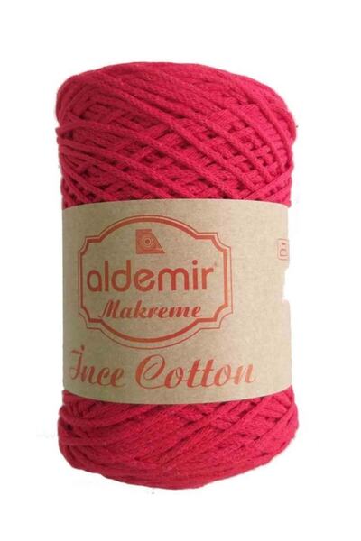 angel çanta aksesuar Aldemir Thin Cotton Macrame Red No:12