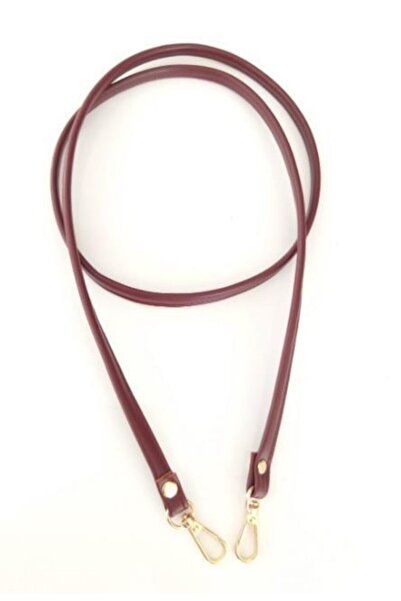 angel çanta aksesuar حقيبة موديل سباغيتي باللون العنابي - معدن فضي