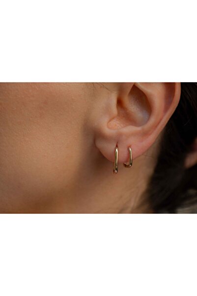 Reis Kuyumculuk Reis Mini Dikdörtgen Küpe