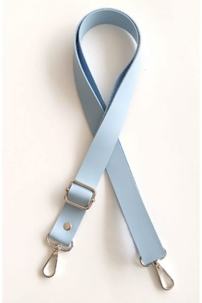 angel çanta aksesuar Mâner Geantă Reglată din Imitație Piele 120x2,4 Cm Baby Blue