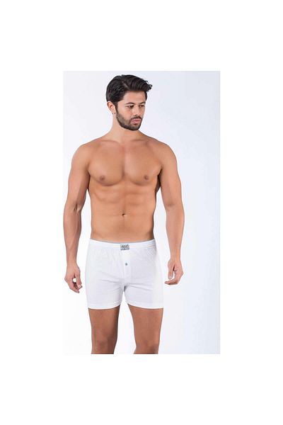 Tutku Elit White Men's Boxers 1101 6 Pack