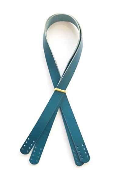 angel çanta aksesuar Culoare Turcoaz Piele Reală 70x2 Cm Mâner Dublu