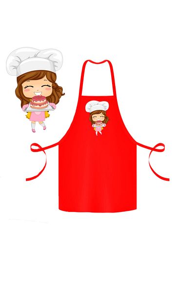 Mandalin Consept Chef Kitchen Apron (For Children)k27