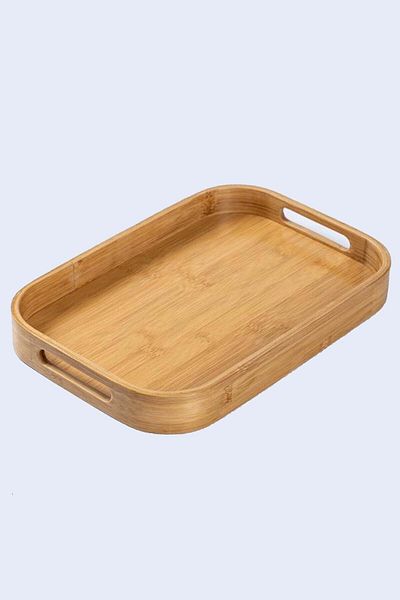 SepetçiBaba Lenny - 3er-2021-50 Large Size Rectangular Oval Bamboo Tray