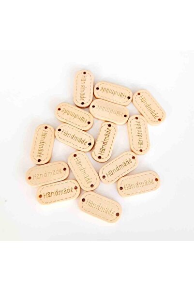 angel çanta aksesuar 10 قطع من الملصقات الخشبية ذات اللون الفاتح 1.1x2.35 سم