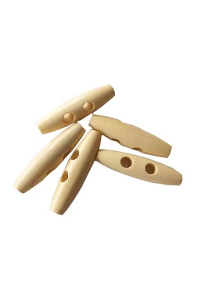 angel çanta aksesuar Set 5 Butoane Ciobanesc Lemn 3 Cm Crem