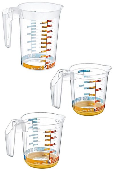 YOGH Graduated Measuring Cup Set - Water, Milk, Flour and Sugar