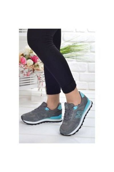 Hammer Jack 102 19250 G Peru Nubuck Leather Unisex Sports Shoes Gray Turquoise