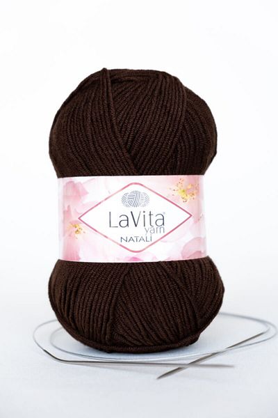 LaVita Yarn Прежда за ръчно плетене Natali Прежда Taka (9683-кафява)