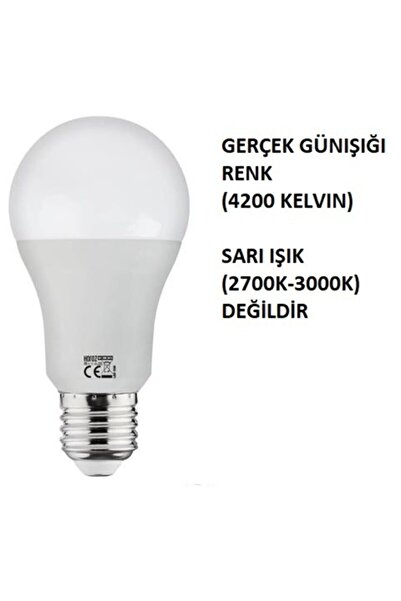 Horoz 15 Watt Led Ampul E-27 Duy 4200k Günışığı 1400 Lumen 15w