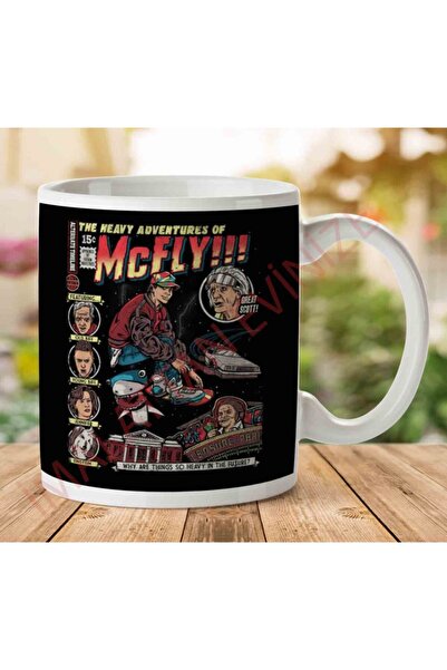 ART HEDİYE كوب مطبوع على الجانبين من The Heavy Adventures Of Mcfly Back Tothe...