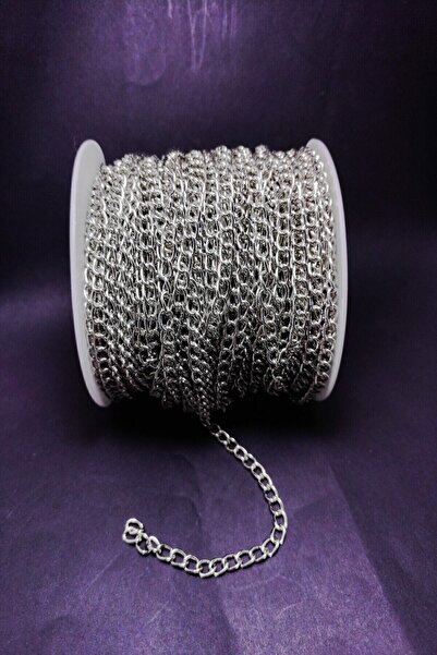 platin hediyelik (10 metri) Metru de culoare argintie Lanț de bijuterii din m...