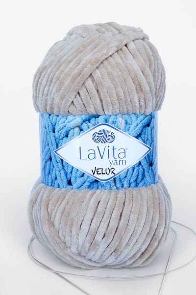 LaVita Yarn Velur Baby Velvet Yarn Amigurumi Πλεκτό Χέρι Σχοινί Taka Yarn (7119-sand)