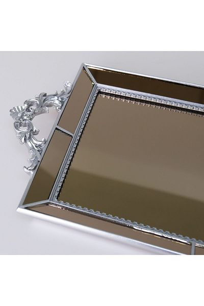 Selim Julia Mirrored Tray Silver