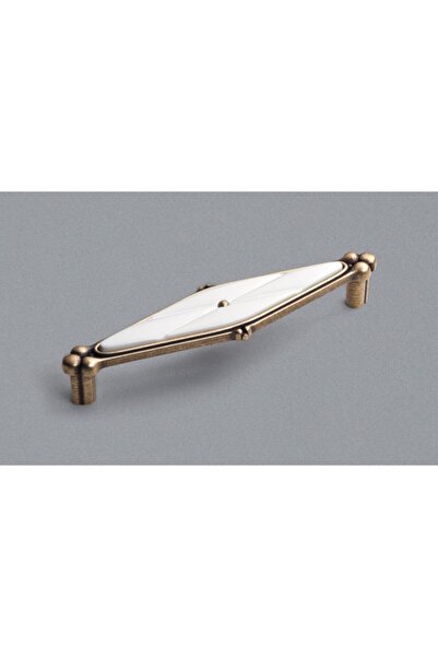 ARON Çebi 336064 Mp10 Kulp Antik Sarı Beyaz Mobilya Komidin Şifonyer Dolap Kapak Kulbu 64mm