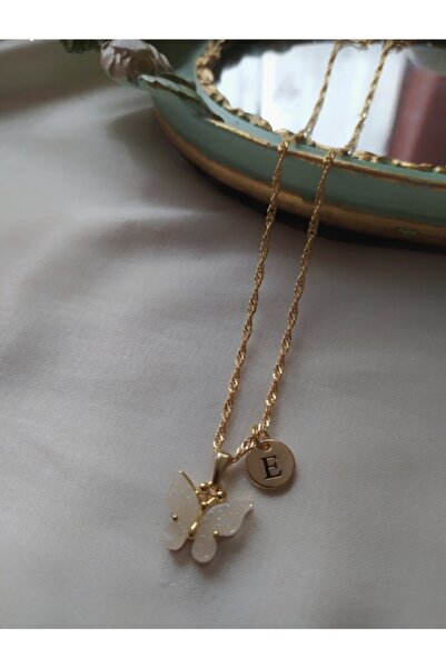 Asia by Leuvoié E Harfli Kelebek Kolye