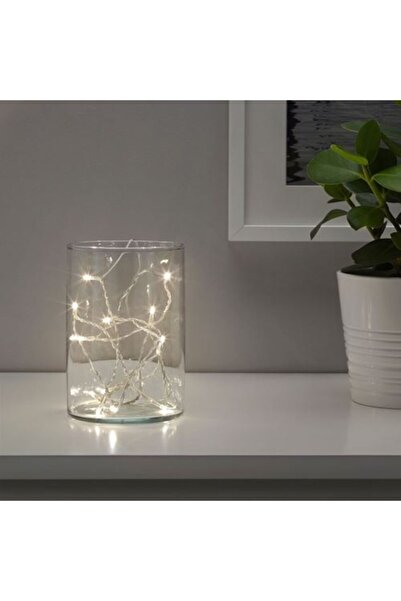 IKEA Ledfyr Aydınlatma Zinciri Dekoratif Işıklı Led 2.1 M Pille Çalışır