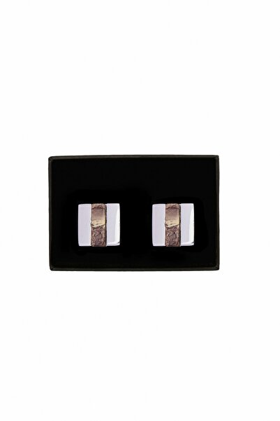 ALTINYILDIZ CLASSICS Erkek Gri Siyah Kol Düğmesi