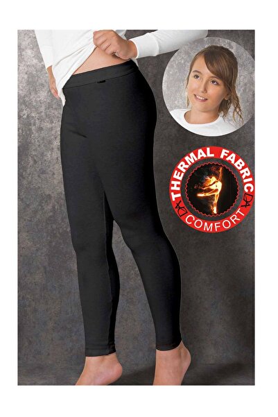 Doreanse Girl's Black Thermal Bottom Underwear