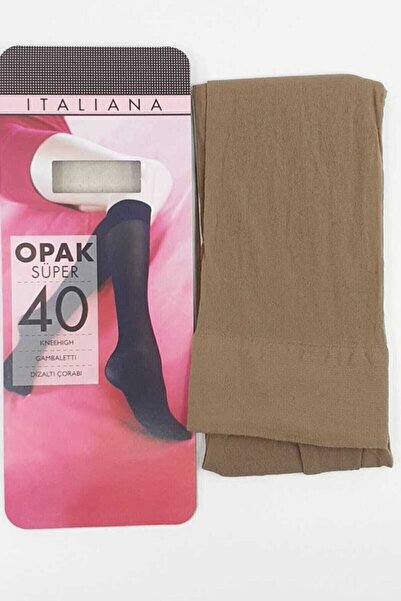 İTALİANA Αδιαφανές Σούπερ 40 Κάλτσες μέχρι το γόνατο 4 ζευγάρια Χρώμα Μπρονζέ