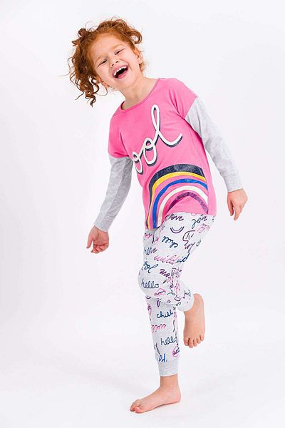 ROLY POLY Rolypoly 1975 Cool Love Pink Girls Pajama Set