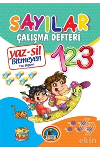 Karatay Çocuk Sayılar Çalışma Defteri Yaz Sil Bitmeyen Yazı Defteri