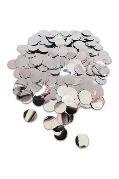 Parti dolabı 1 Pack of Silver Gray Transparent Balloon Confetti Sequins (10gr)