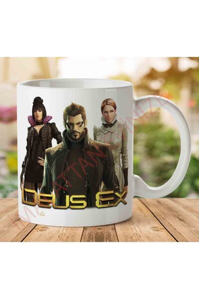 ART HEDİYE كوب مطبوع على الجانبين من Deus Ex