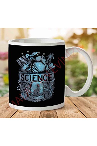 ART HEDİYE كوب مطبوع على الجانبين من Science Montage