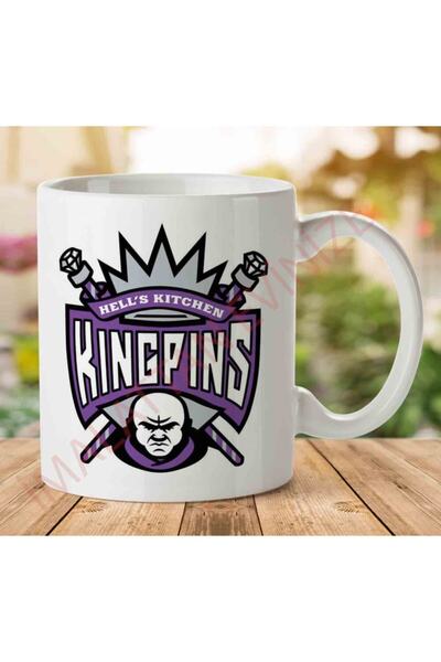 ART HEDİYE كوب مطبوع على الجانبين من Hells Kitchen Kingpins Daredevil