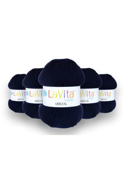 LaVita Yarn خيوط حياكة يدوية من ألياف كريستال أميجوريمي 5 عبوات من خيوط تاكا ...