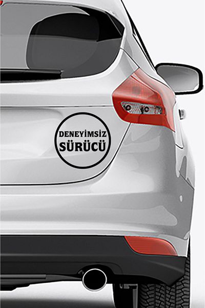 Znl Home Black Color New Drive Written Sticker 15X15 cm