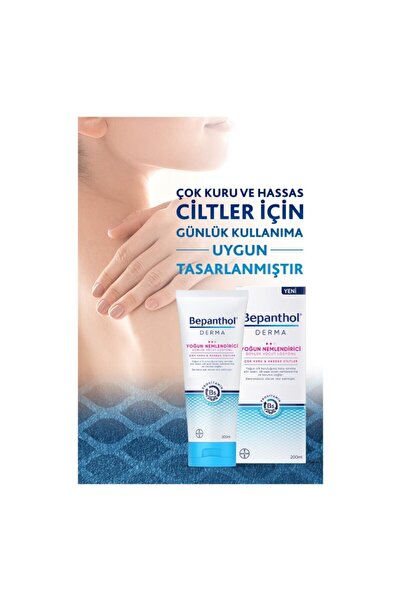 Bepanthol Derma Yoğun Nemlendirici Günlük Vücut Losyonu 200 Ml Kuru, Hassas Ciltler, Günlük Yoğun Nemlendirici