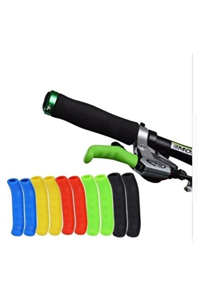Baygın Bisiklet Bisiklet Fren Kolu Koruyucu Silikon Pvc Koruyucu Siyah-kırmızı