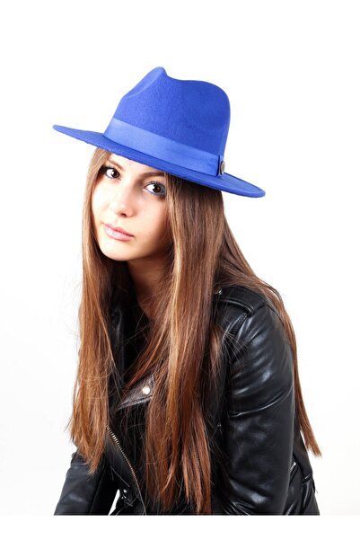 REBBEX Καπέλο Παναμά Unisex μπλε κοβαλτίου