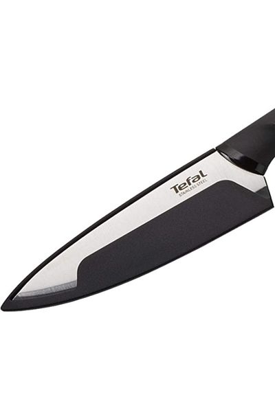 TEFAL Comfort 20 Cm Chef Knife, Black, Stainless Steel