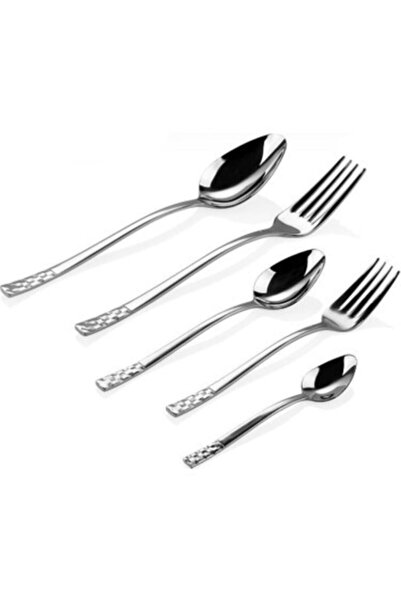FMS مجموعة ملاعق الحلوى المكونة من 6 قطع من سلسلة دايموند |   18/10 فولاذ مقا...