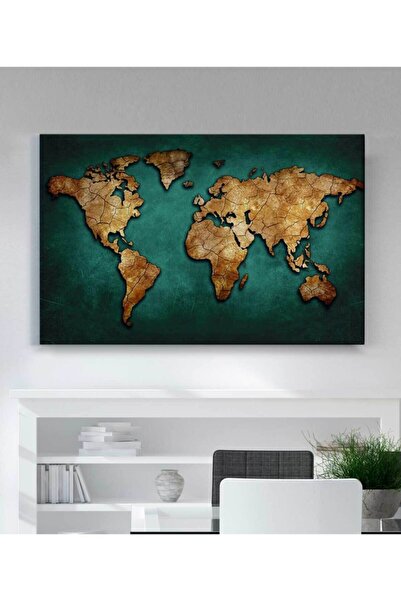 StellaStore Harita Kanvas Tablo