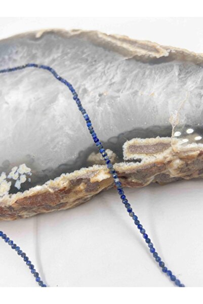 Mucize Taş Lapis Lazuli Taşı Doğaltaş Kolye 2 Mm