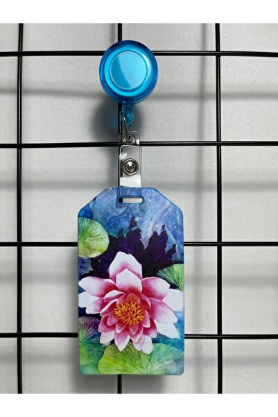 Hediyebum Husă pentru carduri cu guler în picioare cu flori de lotus