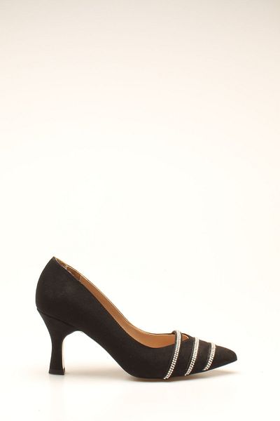 ROVIGO Black Suede Stoned Women's Casual Shoes