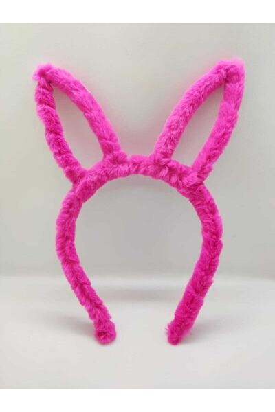 DEP.PO.GO AKSESUAR Coroană pentru copii de pluș iepure fucsia Pltc