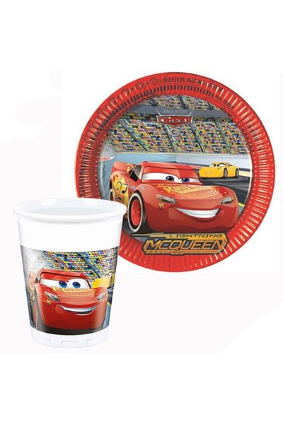 HTS STORE Cars 3 8 Pieces Licensed Plate Cup