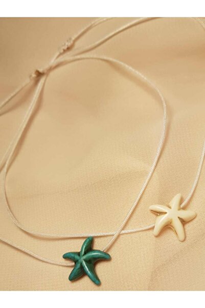 Lade Starfish White Thread Anklet Combination 2-Piece